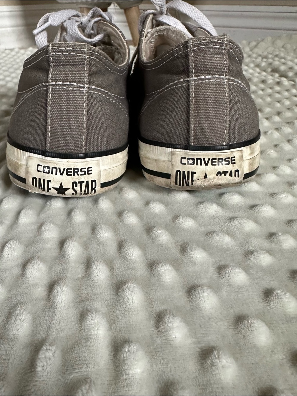 Converse Grey Canvas One Star Sneakers Men’s 7.5 - Picture 7 of 8
